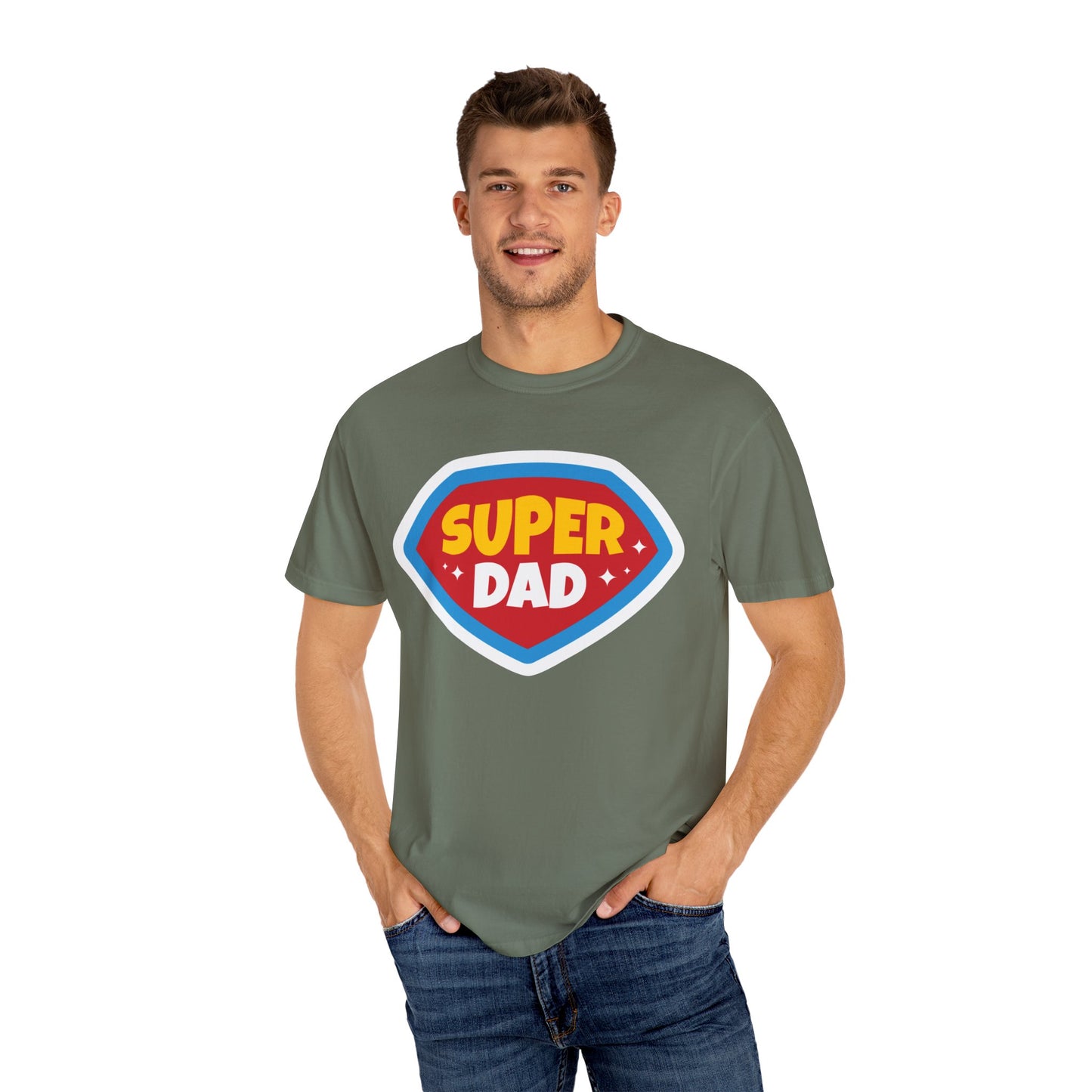 Super Dad Unisex Garment-Dyed T-Shirt - Perfect Gift for Father's Day