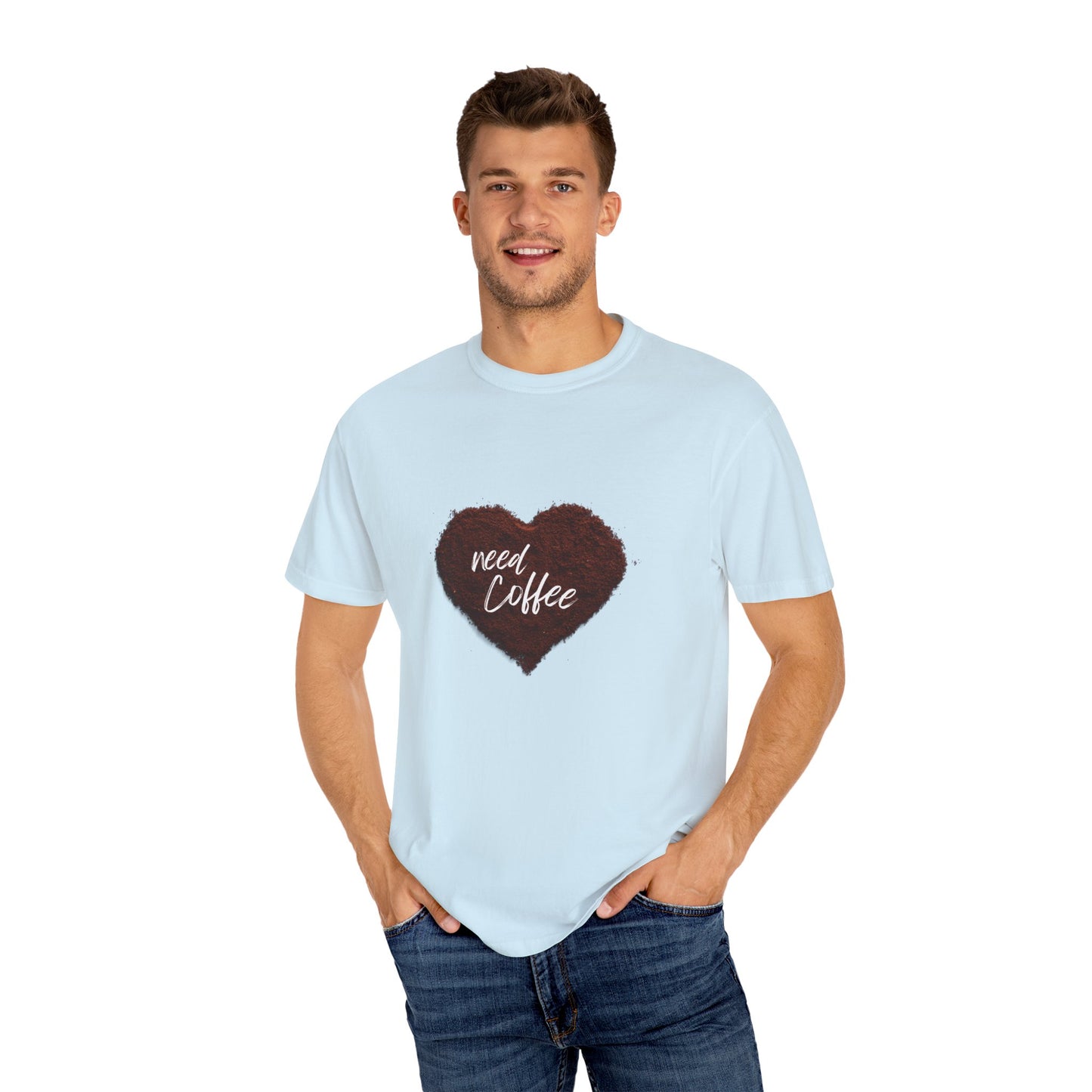 Casual Coffee Lover T-shirt - "Need Coffee" Design