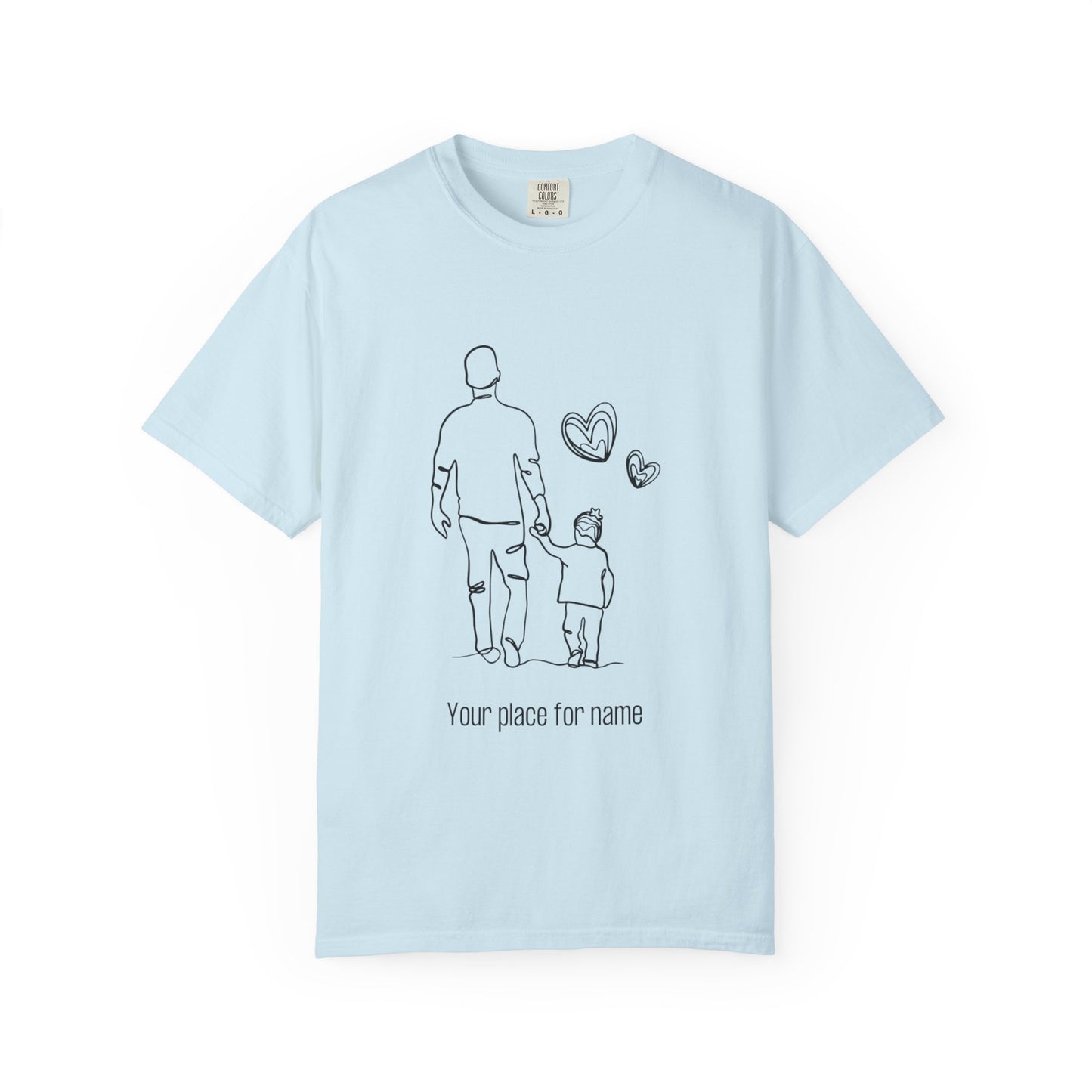 Personalized Fathers Day T-Shirt - Customizable for Dad and Child
