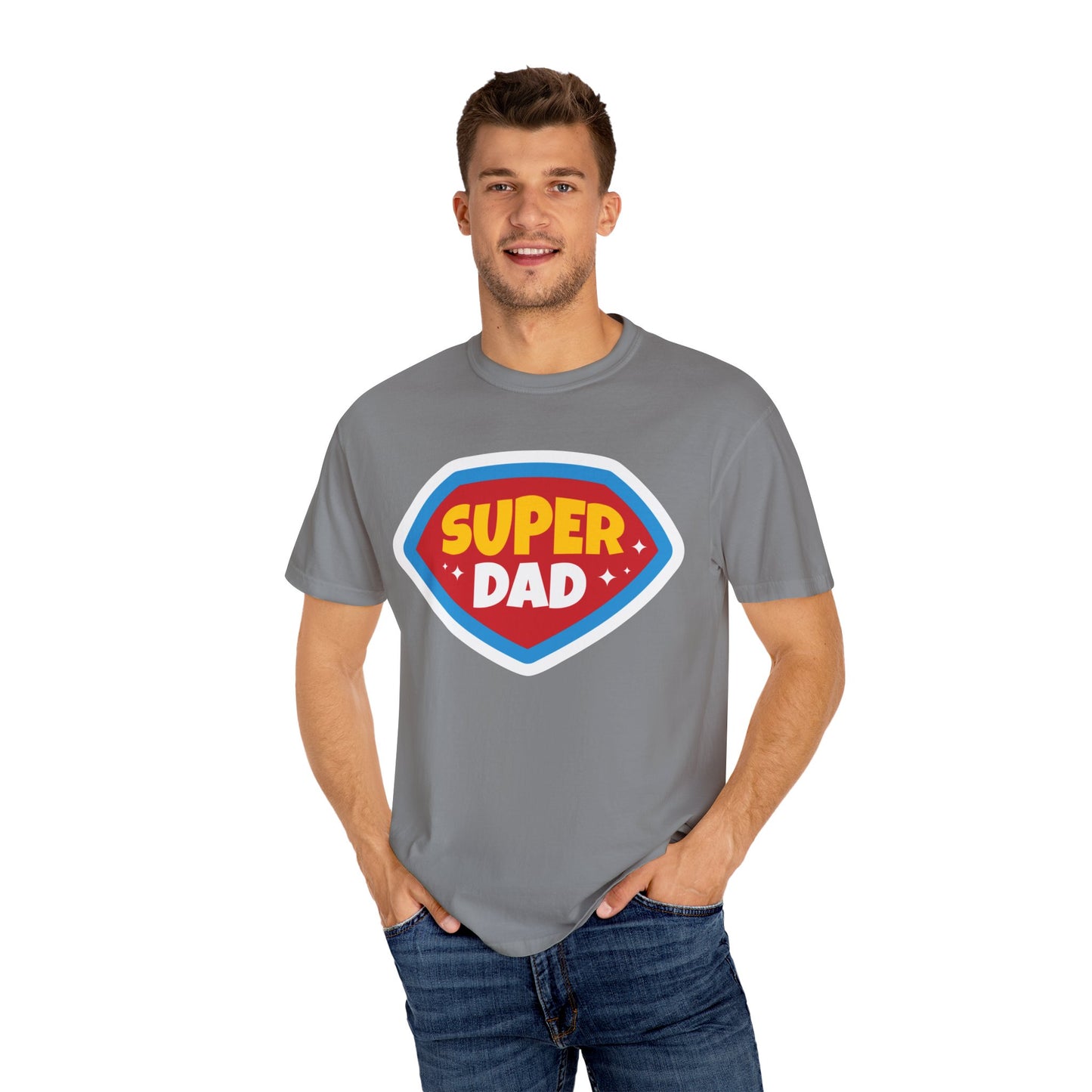 Super Dad Unisex Garment-Dyed T-Shirt - Perfect Gift for Father's Day