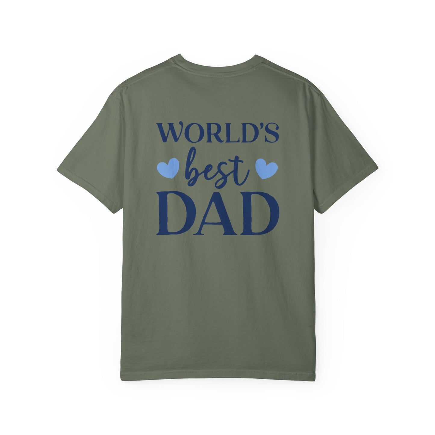 World's Best Dad T-Shirt - Unisex Garment-Dyed Tee for Father's Day