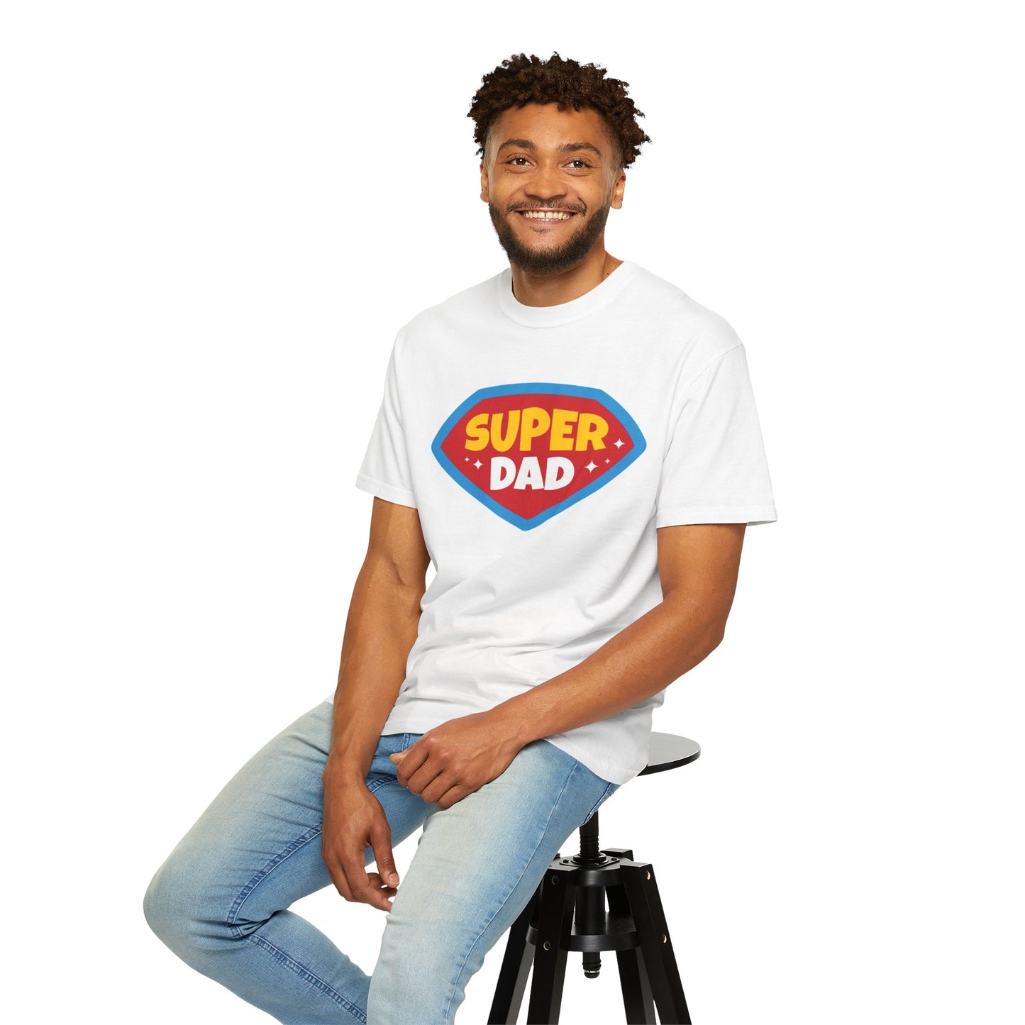Super Dad Unisex Garment-Dyed T-Shirt - Perfect Gift for Father's Day