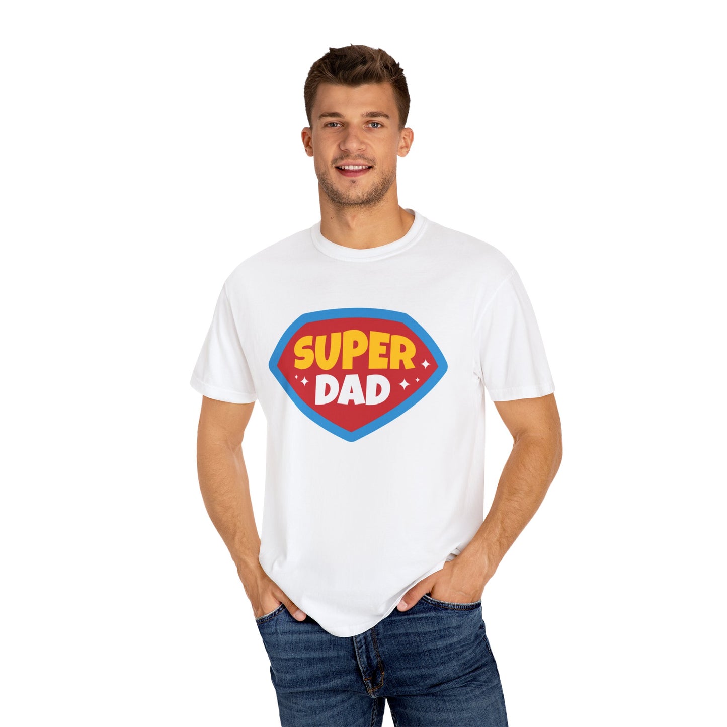 Super Dad Unisex Garment-Dyed T-Shirt - Perfect Gift for Father's Day