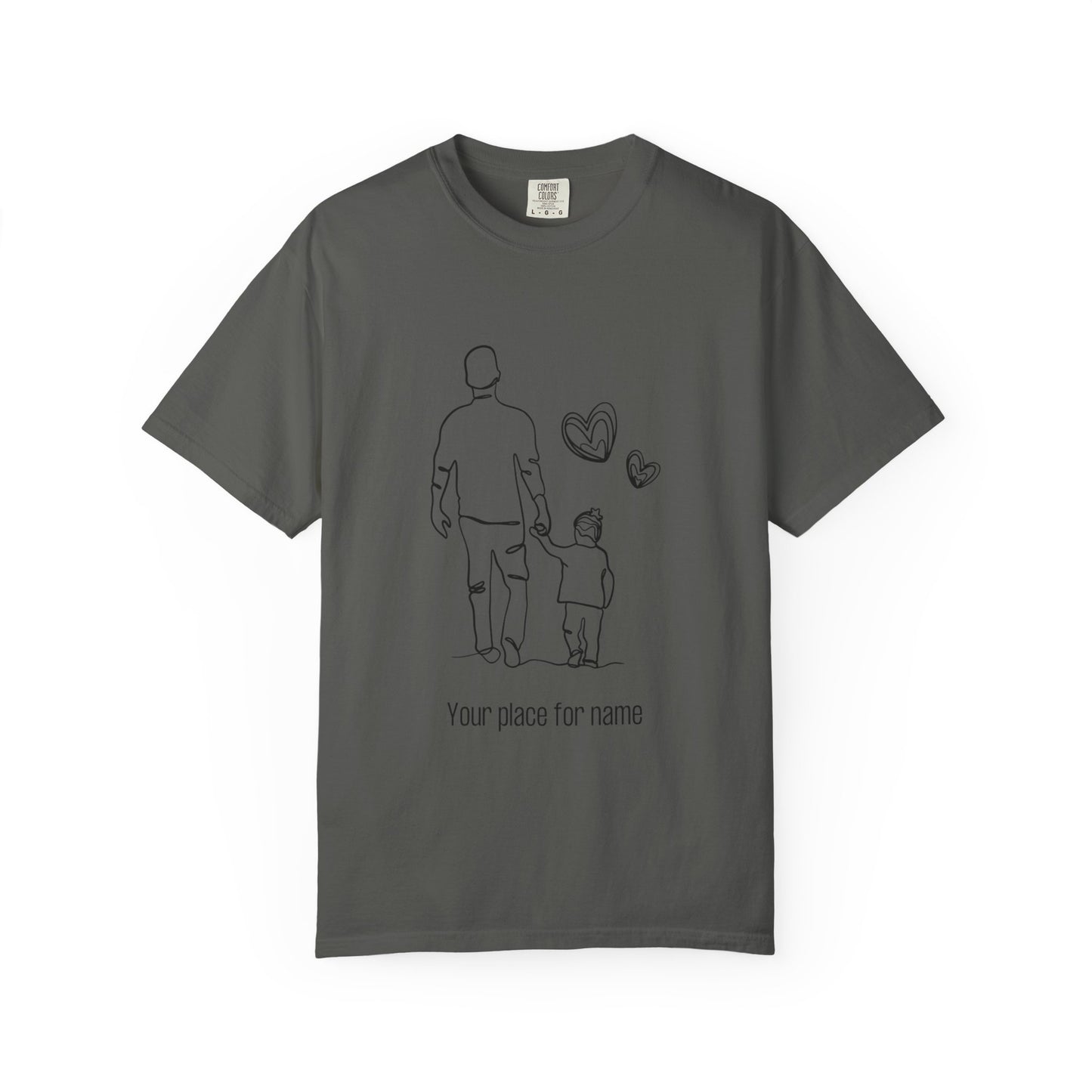 Personalized Fathers Day T-Shirt - Customizable for Dad and Child