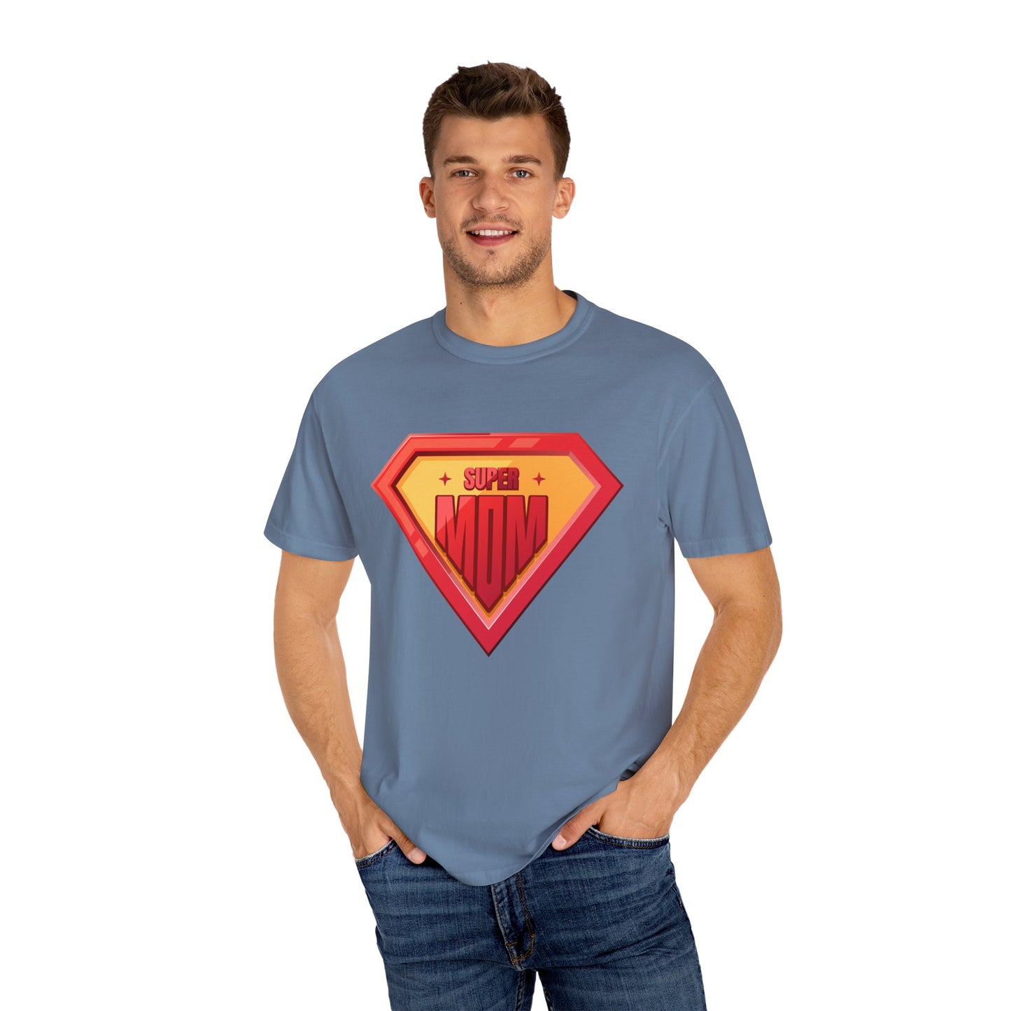 Super Mom Unisex Garment-Dyed T-Shirt - Perfect Gift for Mother's Day